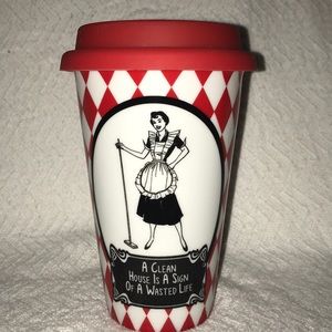 Eco One Ceramic Double walled travel mug cup!!